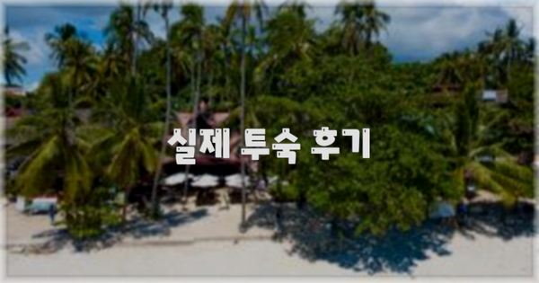 💬 실제 투숙 후기